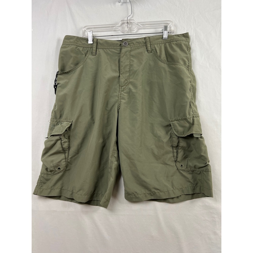 Oakley Cargo Shorts Mens 36 Olive Green Loose Fit Multi Pocket Tactical Outdoor